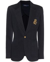 Polo Ralph Lauren Blazer in jersey con logo - Multicolore