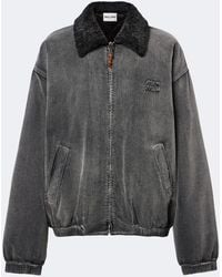 Miu Miu - Corduroy Cotton Bomber Jacket - Lyst