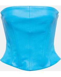 Stouls - Leather Bustier Top - Lyst