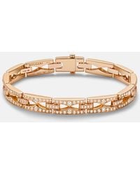 BVLGARI - B.Zero1 18Kt Rose Bracelet With Diamonds - Lyst