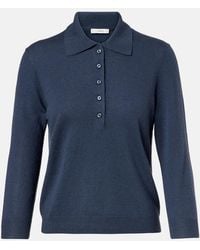Vince - Cashmere And Silk Polo Sweater - Lyst