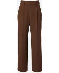 Blazé Milano - Fox High-Rise Virgin Wool Crepe Wide-Leg Pants - Lyst