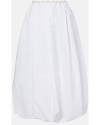 Magda Butrym - Cotton Midi Skirt - Lyst