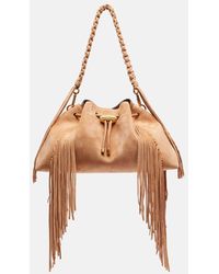 Jimmy Choo - Bon Bon Medium Suede Shoulder Bag - Lyst