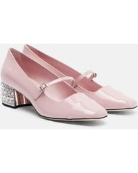 Jimmy Choo - Elisa 45 Embellished Patent Leather Pumps - Lyst