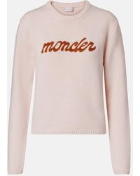 Moncler - Pull En Laine Et Cachemire A Logo - Lyst