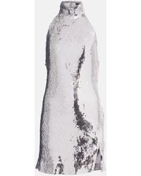Balmain - Minikleid Mit Pailletten - Lyst