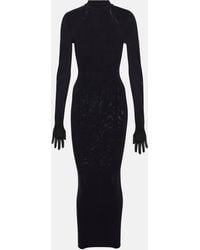 Wolford - X Simkhai Intricate Sheer Midi Dress - Lyst