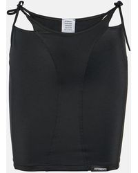 Vetements - Deconstructed Jersey Miniskirt - Lyst