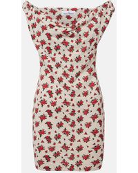 Vivienne Westwood - Anna Floral Cotton Jersey Minidress - Lyst