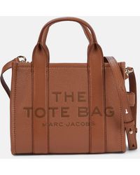 Marc Jacobs Borsa shopping mini in pelle - Marrone