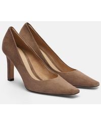 The Row - Carla 80 Suede Pumps - Lyst
