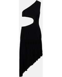 Alaïa - One-Shoulder Cutout Midi Dress - Lyst