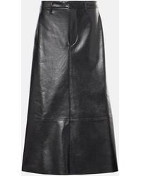 Citizens of Humanity - Cassia Faux Leather Midi Skirt - Lyst