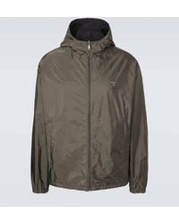 Prada - Re-Nylon Reversible Leather-Trimmed Jacket - Lyst