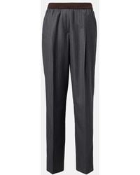 Miu Miu - Pantaloni Gessati - Lyst
