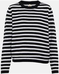 Jardin Des Orangers - Striped Wool And Cashmere Sweater - Lyst