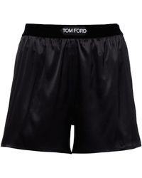Tom Ford Shorts aus einem Seidengemisch - Schwarz