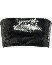 Rick Owens - Lilies Sequined Bandeau Top - Lyst