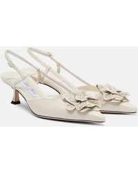 Jimmy Choo - Mimmi 50 Leather Slingback Pumps - Lyst