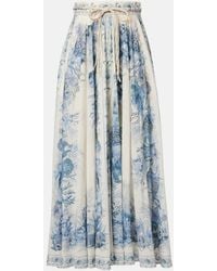 Zimmermann - Falda Larga Wanderlust De Algodon - Lyst