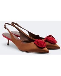 Roger Vivier - Rose Vivier Satin Slingback Pumps - Lyst