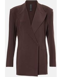 Norma Kamali - Blazer Con Cinturon - Lyst