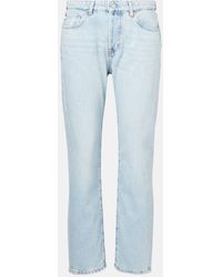 AG Jeans - American Mid-Rise Slim Jeans - Lyst