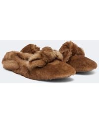 Zimmermann - Carousel Shearling Ballet Flats - Lyst