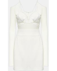 Nensi Dojaka - Bridal Cutout Crepe Minidress - Lyst