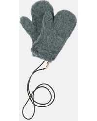 Max Mara - Wool And Silk Teddy Gloves - Lyst