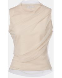 Dorothee Schumacher - Draped Tulle Top - Lyst