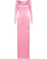 Alex Perry Lawson Satin Gown - Pink