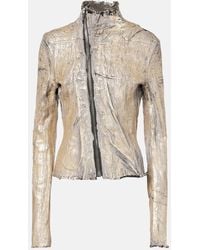 Rick Owens - Beschichtete Jeansjacke Gary - Lyst