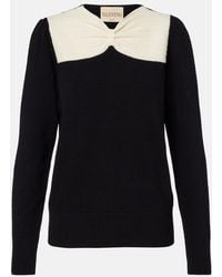 Valentino - Bow-Detail Virgin Wool Sweater - Lyst