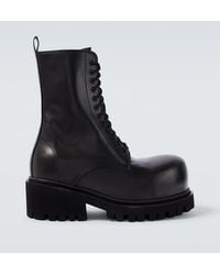 Balenciaga - Stomper Leather Boots - Lyst