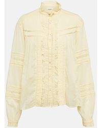 Isabel Marant - Blusa Metina in cotone con ruches - Lyst