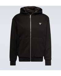 Prada - Cotton-Blend Fleece Jacket - Lyst