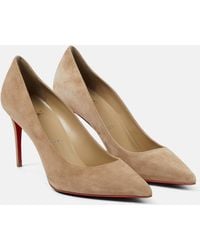 Christian Louboutin - Kate 85 Suede Pumps - Lyst