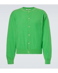 AURALEE - Cashmere And Cotton Cardigan - Lyst