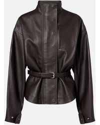 Jacquemus - Ciro Belted Leather Jacket - Lyst