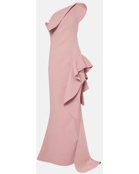 Maticevski - Provenance Ruffled One-Shoulder Crepe Gown - Lyst