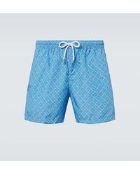 Fedeli - Madeira Floral Swim Trunks - Lyst