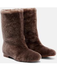 Gabriela Hearst - Tina Shearling Mid-Calf Boots - Lyst