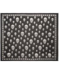 McQueen - Bufanda Skull De Seda - Lyst