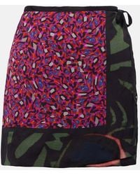 Dries Van Noten - Printed Wrap Skirt - Lyst