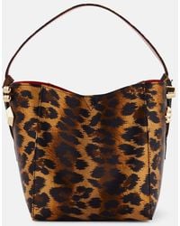 Christian Louboutin - Cabachic Mini Satin Bucket Bag - Lyst