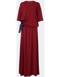 Balenciaga - Bow-Detail Jersey T-Shirt Dress - Lyst