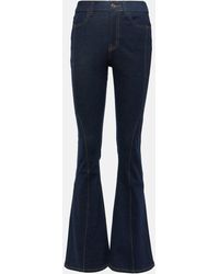 7 For All Mankind - Seamed Megaflare High-rise Flared Jeans - Lyst