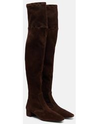Aquazzura - Remi 35 Suede Over-The-Knee Boots - Lyst